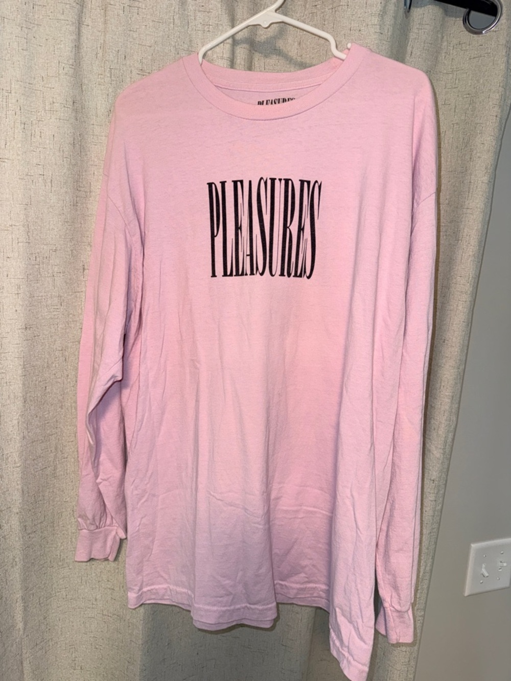 Pleasures Men's Long Sleeve Tee in Light Pink